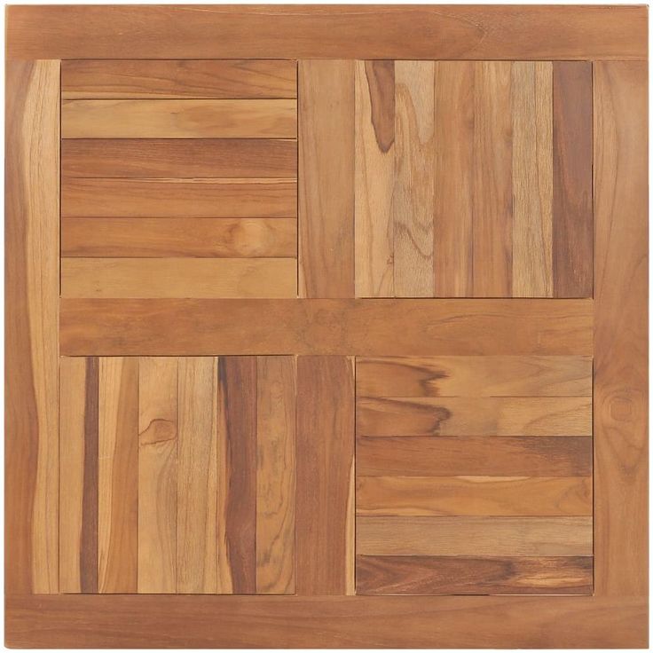 Pöytälevy täysi tiikki neliö 80x80x2,5 cm_1