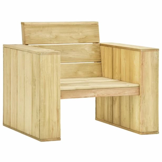 Puutarhatuoli 89x76x76 cm, kyllästetty mänty