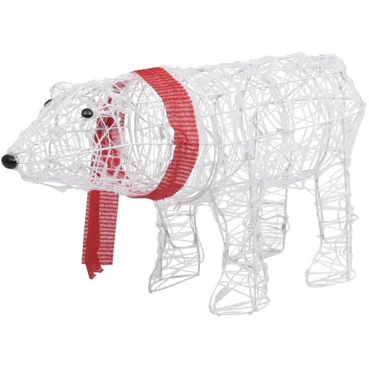 Jouluvalokoriste, karhu, 45 LED-valoa, 71x20x38cm, akryyli
