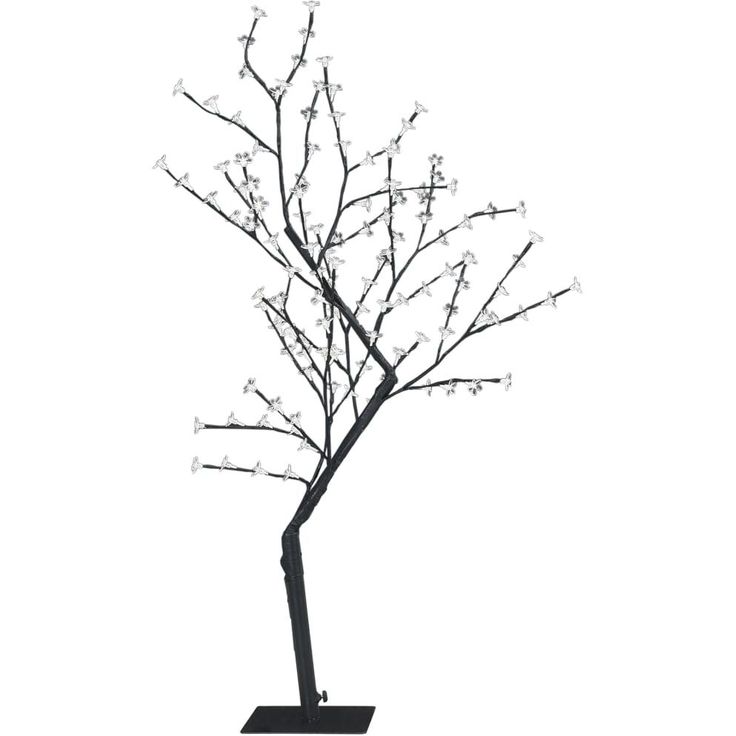 Valopuu, 128 sinistä LED-valoa, kirsikankukka, 120cm