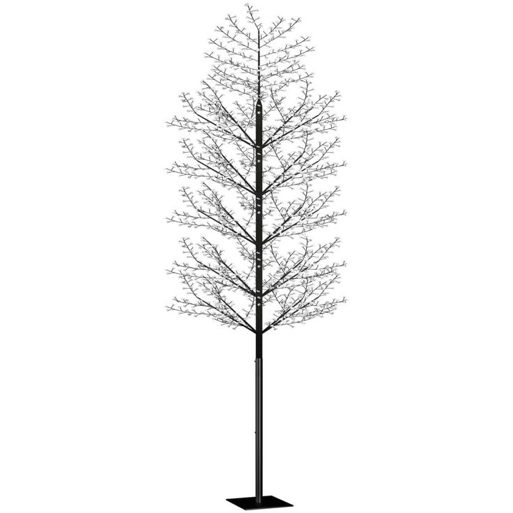 Valopuu, 2 000 kylmän valkoista LED-valoa, kirsikankukka, 500cm