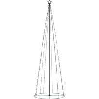 Kartiojoulukuusi, 330 lämpimän valkoista LED-valoa, 100x300cm