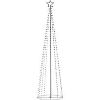 Kartiojoulukuusi, 400 lämpimän valkoista LED-valoa, 100x360cm