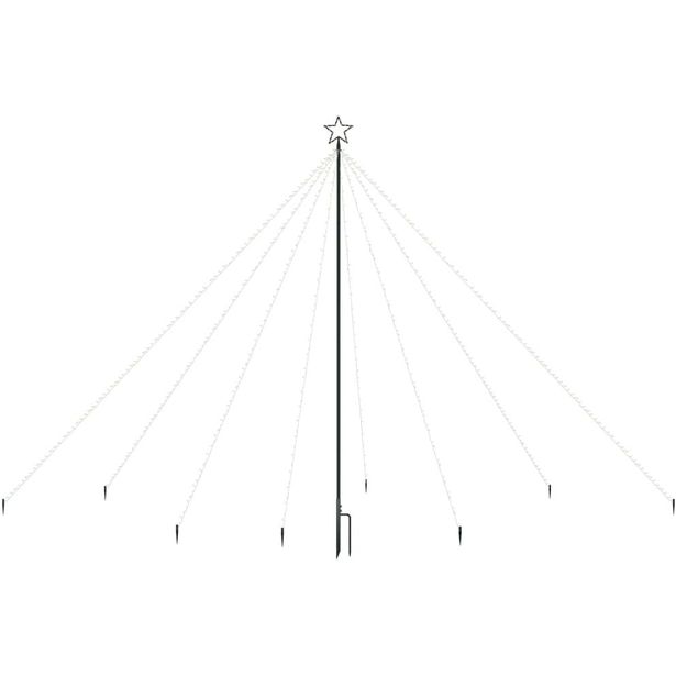 Joulukuusen valot sisä-/ulkokäyttöön, 576 LED-valoa, 3,6 m