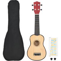 Sopraanoukulele FinePRICE, lapsille, laukku, eri kokoja ja värejä