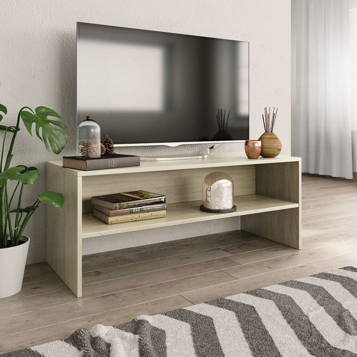 Tv-taso sonoma tammi 100x40x40 cm lastulevy_1