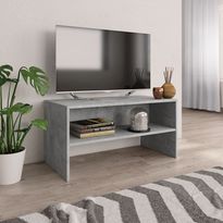 Tv-taso betoninharmaa 80x40x40 cm lastulevy