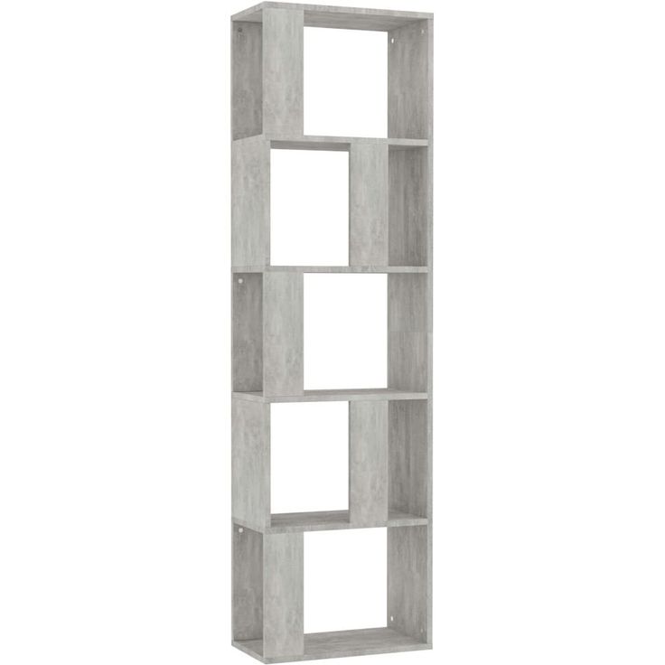 Kirjahylly/tilanjakaja betoninharmaa, 45x24x159cm