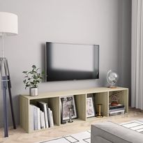 Kirjahylly/tv-taso sonoma-tammi 143x30x36 cm