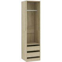 Vaatekaappi vetolaatikoilla Sonoma-tammi, 50cm, lastulevy