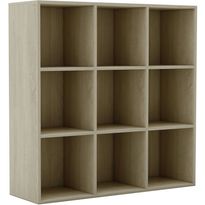Kirjahylly, 98x30x98cm, lastulevy, sonoma-tammi