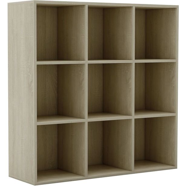 Kirjahylly, sonoma-tammi, 98x30x98 cm, lastulevy