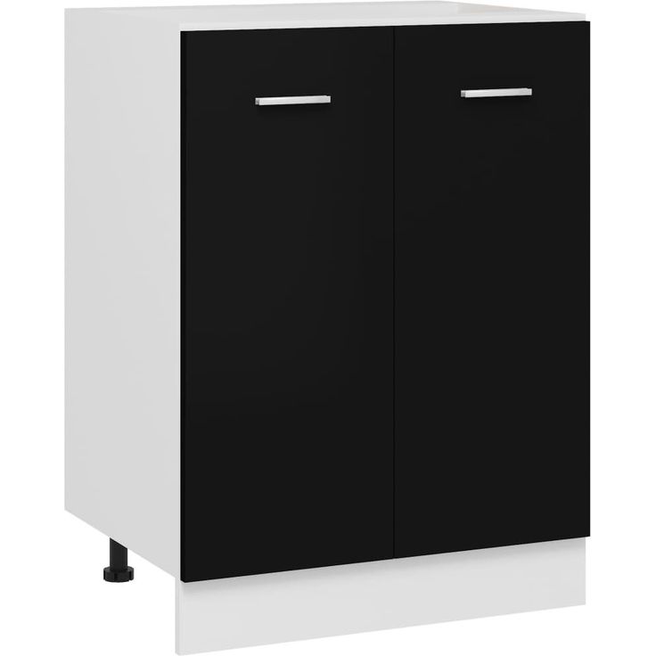 Alakaappi musta 60x46x81,5 cm lastulevy_1
