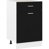 Alalipastokaappi musta 50x46x81,5 cm lastulevy