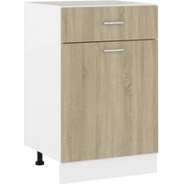 Alalipastokaappi sonoma-tammi 50x46x81,5 cm lastulevy