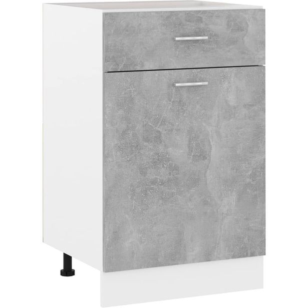 Alalipastokaappi betoninharmaa 50x46x81,5 cm lastulevy_1