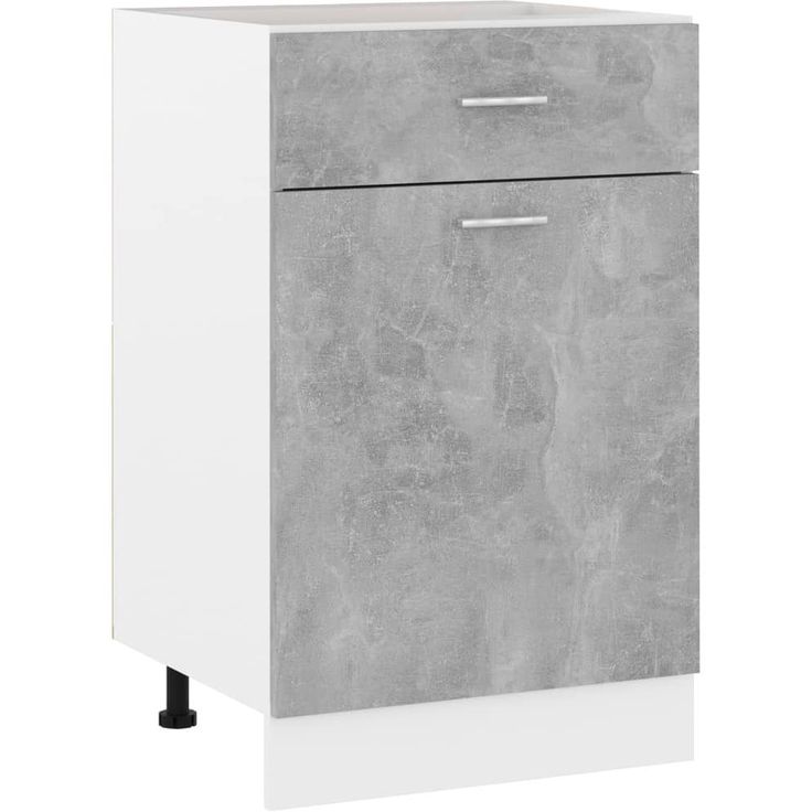 Alalipastokaappi betoninharmaa 50x46x81,5 cm lastulevy_1