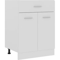 Alalipastokaappi valkoinen 60x46x81,5 cm lastulevy