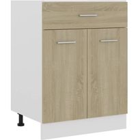 Alalipastokaappi sonoma-tammi 60x46x81,5 cm lastulevy