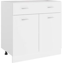 Alalipastokaappi valkoinen 80x46x81,5 cm lastulevy