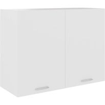 Seinäkaappi valkoinen 80x31x60 cm lastulevy