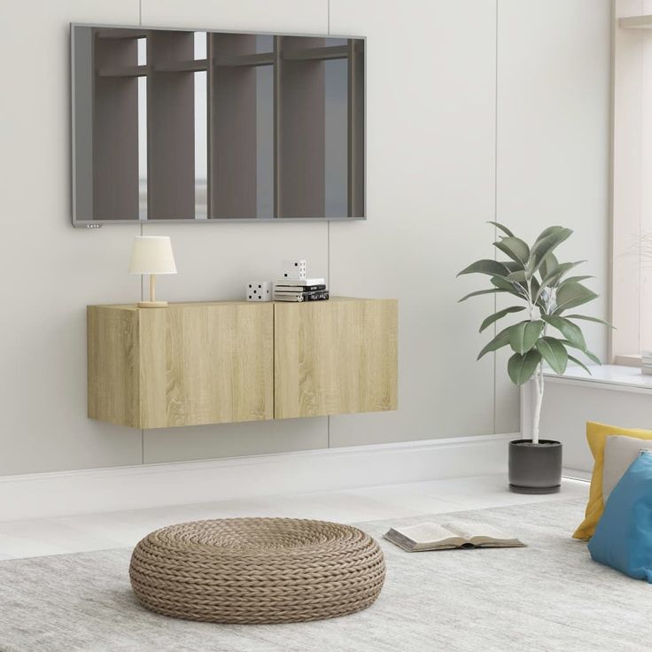 Tv-taso sonoma-tammi 80x30x30 cm lastulevy_1