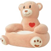 Lasten pehmotuoli karhu ruskea