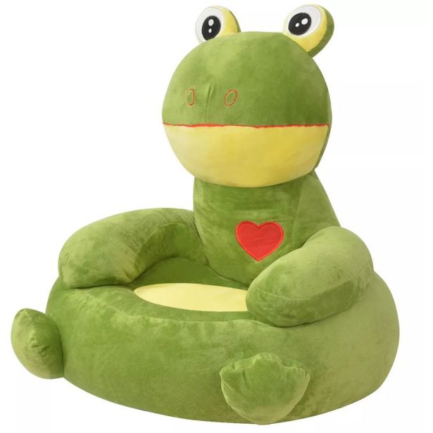 Lasten pehmotuoli sammakko vihreä_1