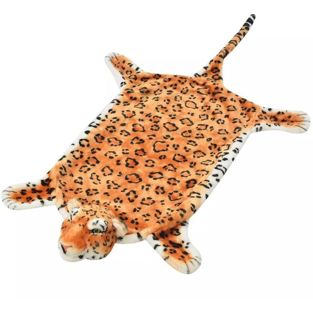 Taljamatto, leopardi, 139cm, plyysi, ruskea