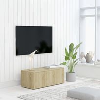 Tv-taso sonoma-tammi 80x34x30 cm lastulevy