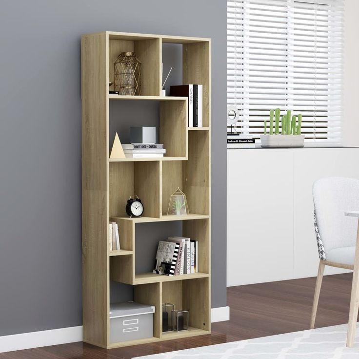 Kirjahylly sonoma-tammi 67x24x161 cm lastulevy_1