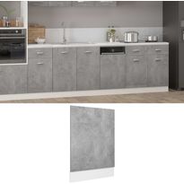 Astianpesukoneen paneeli betoninharmaa 45x3x67 cm lastulevy