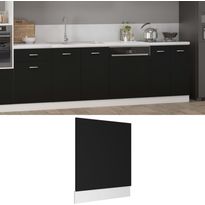 Astianpesukoneen paneeli musta 59,5x3x67 cm lastulevy