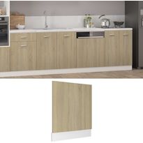 Astianpesukoneen paneeli sonoma-tammi 59,5x3x67 cm lastulevy