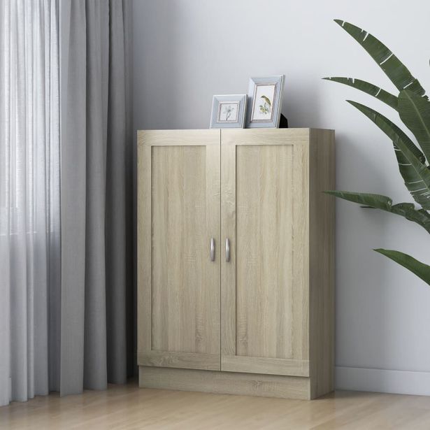 Kirjahylly sonoma-tammi 82,5x30,5x115 cm lastulevy_1