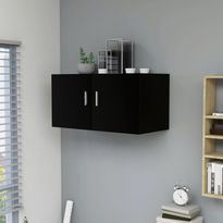 Seinäkaappi musta 80x39x40 cm lastulevy