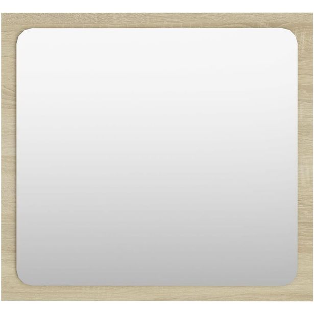 Kylpyhuonepeili, Sonoma-tammi, 40x1,5x37 cm, lastulevy