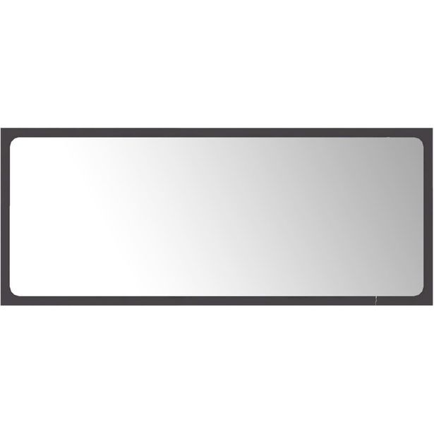 Kylpyhuonepeili, harmaa, 90x1,5x37 cm, lastulevy
