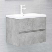 Allaskaappi betoninharmaa 60x38,5x45 cm lastulevy