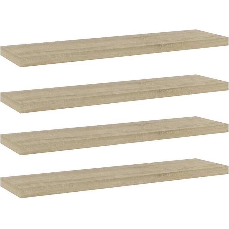 Kirjahyllytasot 4 kpl sonoma-tammi 40x10x1,5 cm lastulevy_1
