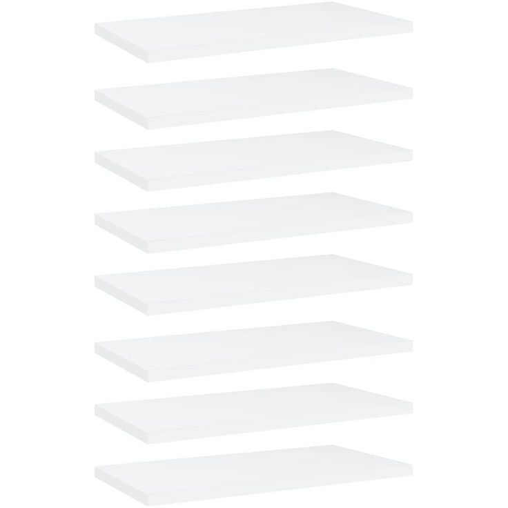 Kirjahyllytasot 8 kpl valkoinen 40x20x1,5 cm lastulevy_1