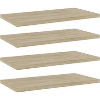 Hyllylevyt 4 kpl sonoma tammi 40x20x1,5 cm lastulevy
