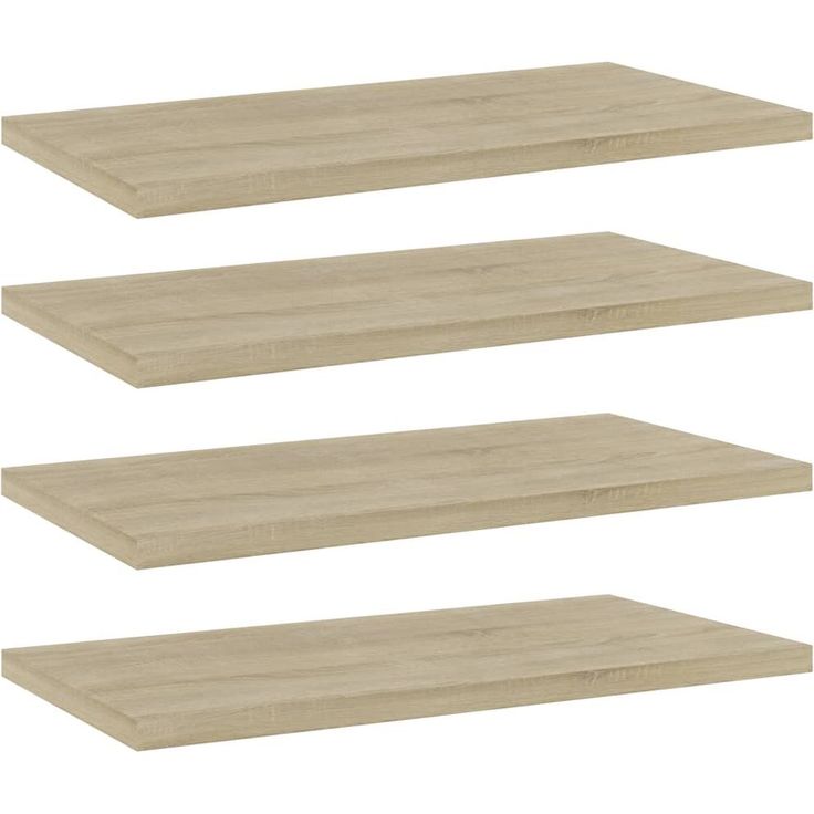 Kirjahyllytasot 4 kpl sonoma tammi 40x20x1,5 cm lastulevy_1