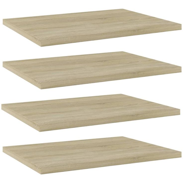 Kirjahyllytasot 4 kpl sonoma tammi 40x30x1,5 cm lastulevy_1