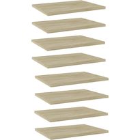 Hyllylevyt 8 kpl sonoma tammi 40x30x1,5 cm lastulevy