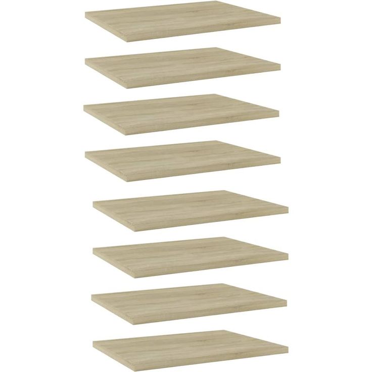 Kirjahyllytasot 8 kpl sonoma tammi 40x30x1,5 cm lastulevy_1