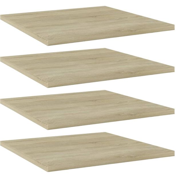 Kirjahyllytasot 4 kpl sonoma tammi 40x40x1,5 cm lastulevy_1