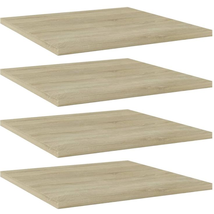 Kirjahyllytasot 4 kpl sonoma tammi 40x40x1,5 cm lastulevy_1