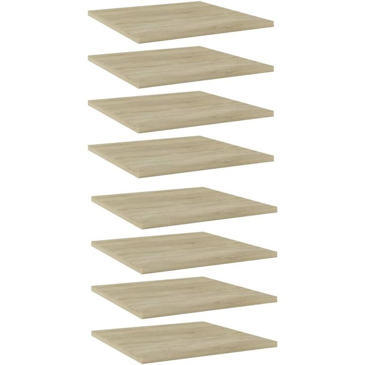 Kirjahyllytasot 8 kpl sonoma tammi 40x40x1,5 cm lastulevy_1