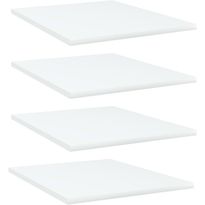 Hyllylevyt 4 kpl valkoinen 40x50x1,5 cm lastulevy